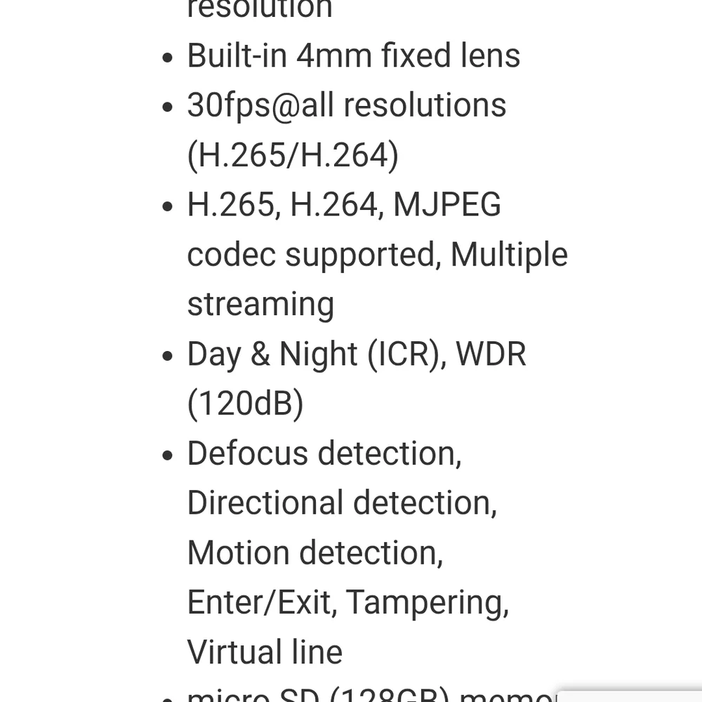 Hanwha security camera